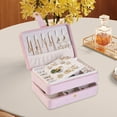 thumbnail image 1 of Segolike Jewelry Box Jewelry Organizer Chic Large Capacity Women Multi Layer Storage Case Holder for Earring Bracelet Pendant Necklace Pink, 1 of 8