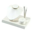 thumbnail image 1 of Segolike Jewelry Display Set Elegant Necklace Bust Holder for Vanity Woman Trade Show White, 1 of 8