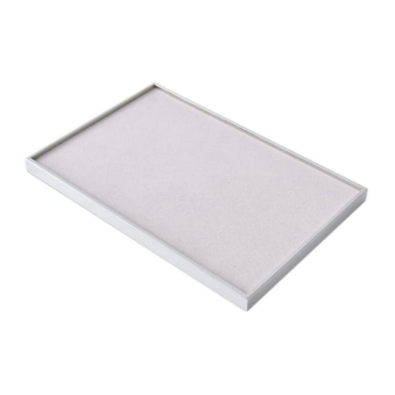 Segolike Jewelry Display Tray Showcase Multipurpose Elegant Stackable Trinket Storage Tray Jewelry Organizer for Rings Watches Counter Gray