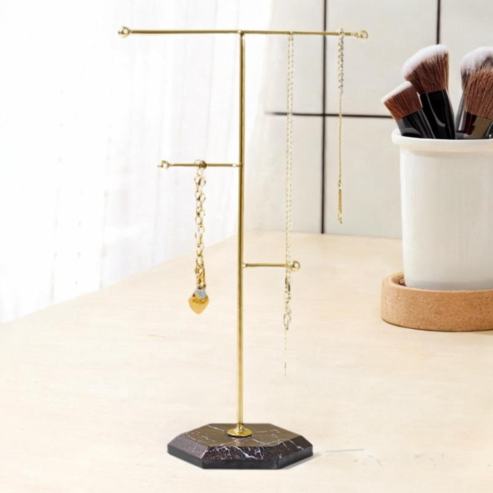 Segolike Jewelry Stand Display Jewelry Display Rack Hanger Jewelry Organizer for Jewelry Hooks Jewelry Store Shopping Mall Gold