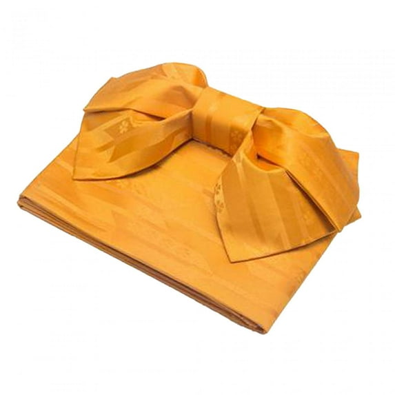 Segolike Kimono Obi Japanese Belt Belt Lightweight for Women Waist Strap Summer Bathrobe with Pre Tied Bow Portable Geisha Waist Belt Gold