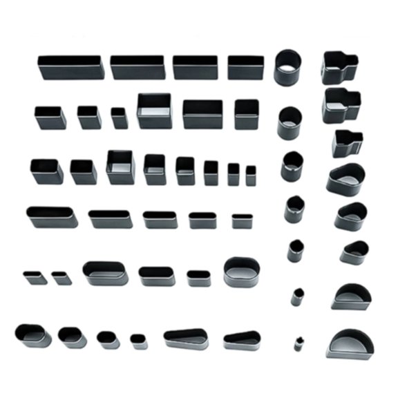 Segolike Leather Punch Cutter Set Hollow Die Tools Carbon Steel 50 Piece Set for DIY Leather Crafts and Phone Case Makers