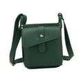 thumbnail image 1 of Segolike Leather Shoulder Bag Adjustable Strap Purse for Woman and Man Commuting Business green, 1 of 8