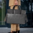 thumbnail image 1 of Segolike Male Briefcase Business Bag PU Leather Easy Carrying Sturdy Handbag Casual Shoulder Bag Work Bag Computer Bag for Work Office Gray, 1 of 8