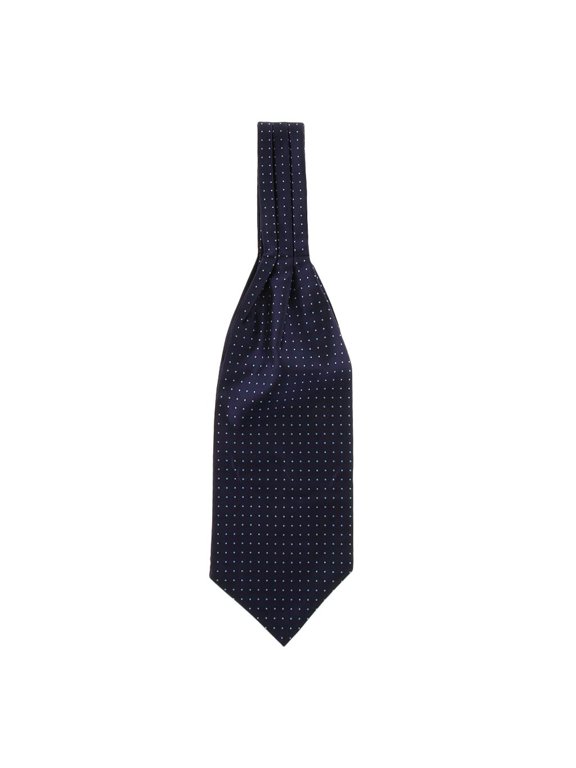 Men' Polka Dot Handsome Cravat Ties Perfect Design Self-tied Ascot Blue