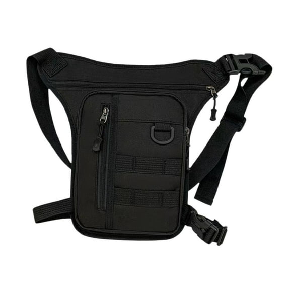 Segolike Men Waist Bag Fanny Pack Adjustable Strap Decoration Multifunctional Portable Purse Drop Leg Bag for Riding Outdoor