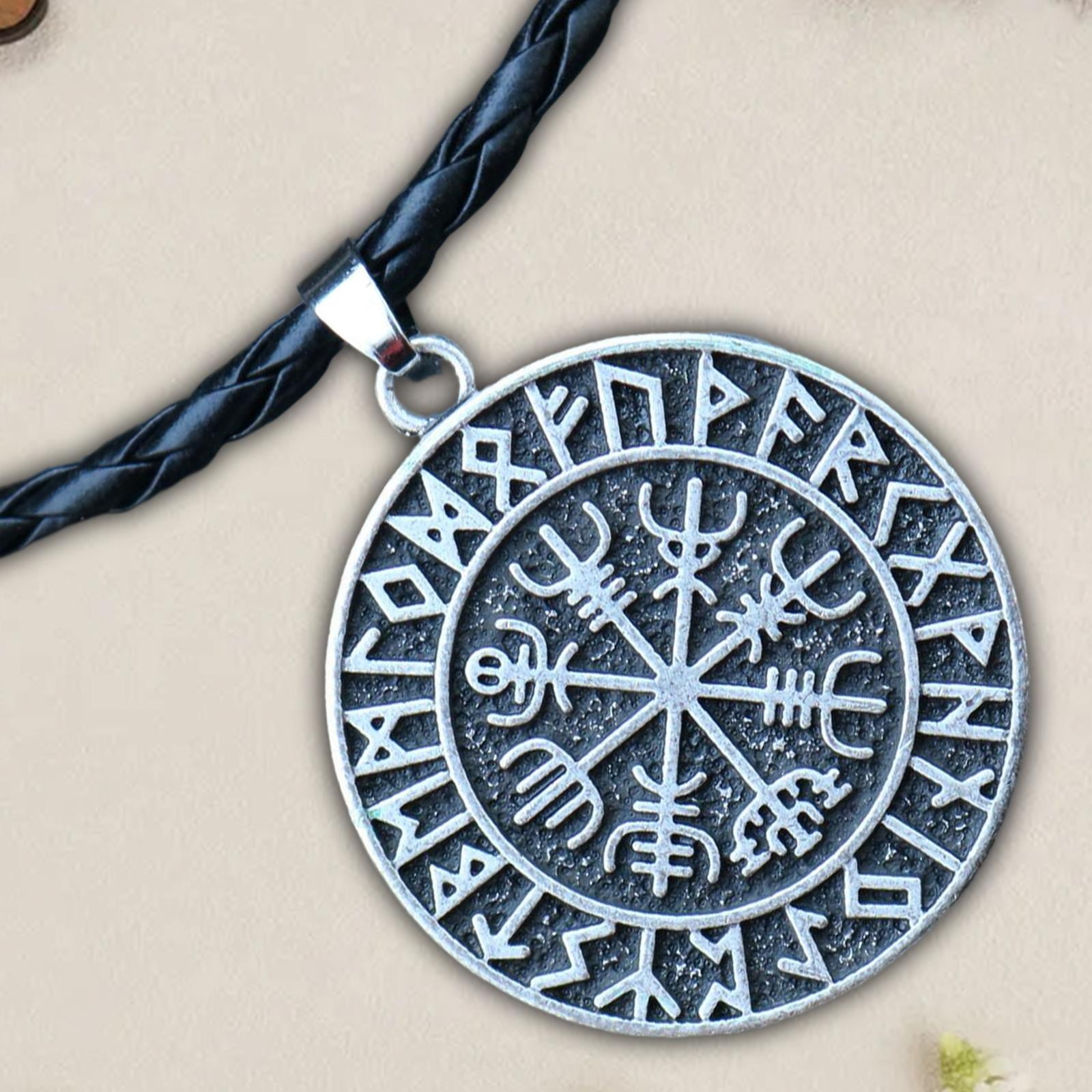 Segolike Mens Pendant Necklace runes Amulet Necklaces Chain Nordic ...