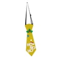 thumbnail image 1 of Segolike Merry Christmas Tie Fancy Dress Fine Shiny Xmas Fun Novelty Felt Cloth Festive Themes Holiday Necktie for Children Girls Boys Gold, 1 of 8