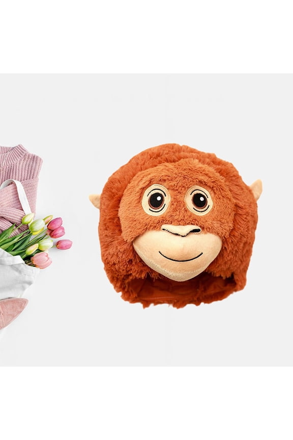 Monkey Headwear Hat Dress up Cartoon Warm Party Supplies Decoration Monkey Headgear Party Cosplay Hat for Festival Masquerade