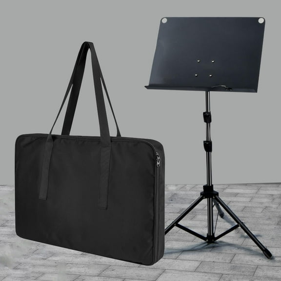Segolike Music Stand Storage Bag, Nylon Shoulder Bag, Portable Water Resistant Thickened Travel Musical Score Organizer Case, Music Stand Carrying Bag