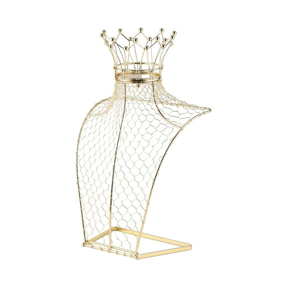 Segolike Necklace Chain Jewelry Bust ,Decorate ,Stylish Exquisite Appearance Multipurpose Necklace Display Holder Stand for Shop Scarfs Retail ,Stores 25cmx14cmx42cm