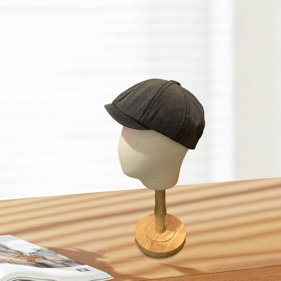 Segolike Newsboy Cap Casual Gift Pageboy Hat for Driving Traveling Hiking Camping Fishing black