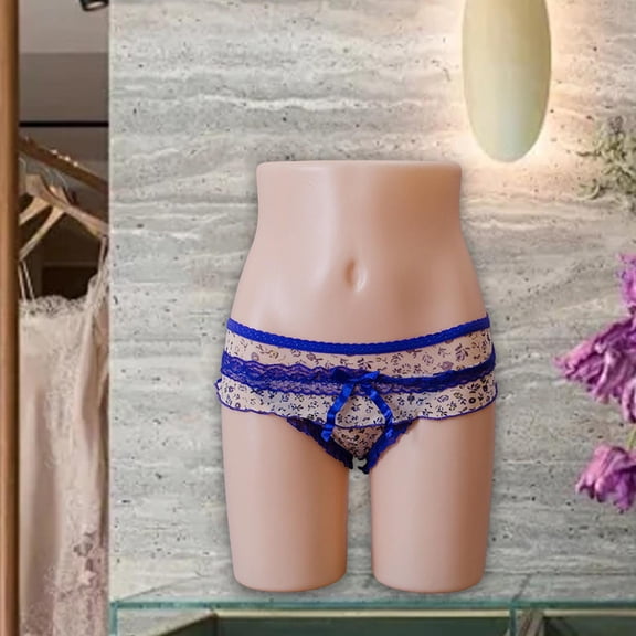 Segolike Panty Mannequin Holder Half Decor Hip Display Stand Underwear Model for Countertop Cloakroom Swimwear Underpants Skin Color