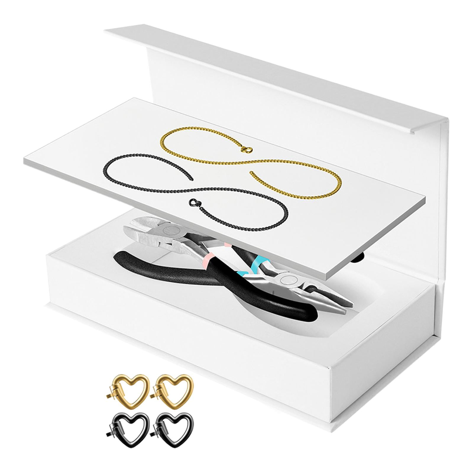 Segolike Permanent Bracelet Kit DIY Locked Bracelet Fashion Couples Gifts Bracelet Making for Beach Birthday Wedding Girlfriend Female 1 Black 1 Gold