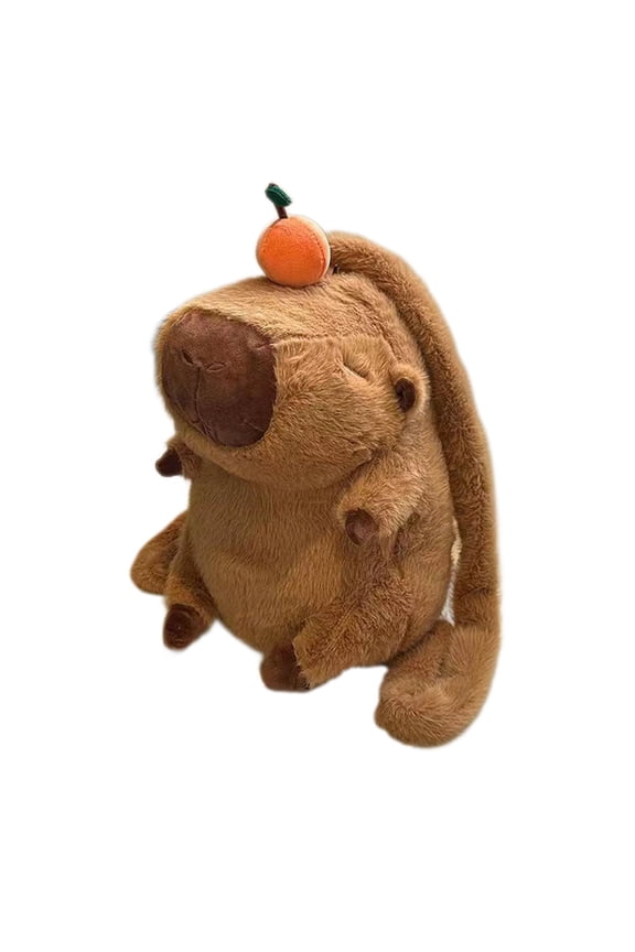 Plush Capybara Backpack Fashion Casual Creative Stuffed Animal Backpack Rucksack