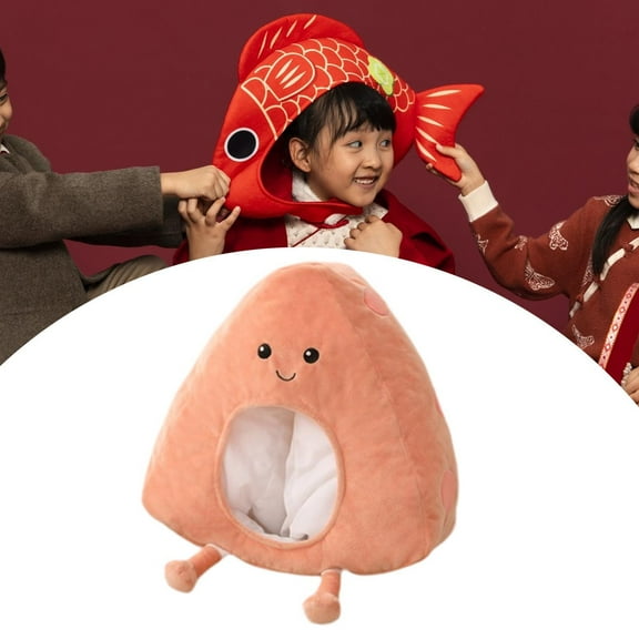 Segolike Plush Headgear Funny Soft Head Cover for Birthday Holiday Role Playing Halloween