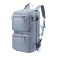 thumbnail image 1 of Segolike Portable Travel Backpack Knapsack with Shoes Compartment for Outdoor Activities Gray, 1 of 8
