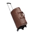 thumbnail image 1 of Segolike Rolling Garment Bag with Wheels Handbag Large Capacity Trendy Garment Duffel Bag Brown, 1 of 8