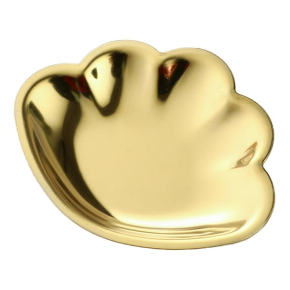 Segolike Shell Trinket Dish Jewelry Dish Tray Stainless Steel Fashionable Key Bowl Jewelry Tray for Women Birthday Gifts Décor Bedroom Golden