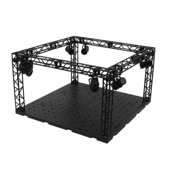 Segolike Stage Display Base Lights Modular Scaffold Design with Color Changing Spotlights for Action Figure Photography