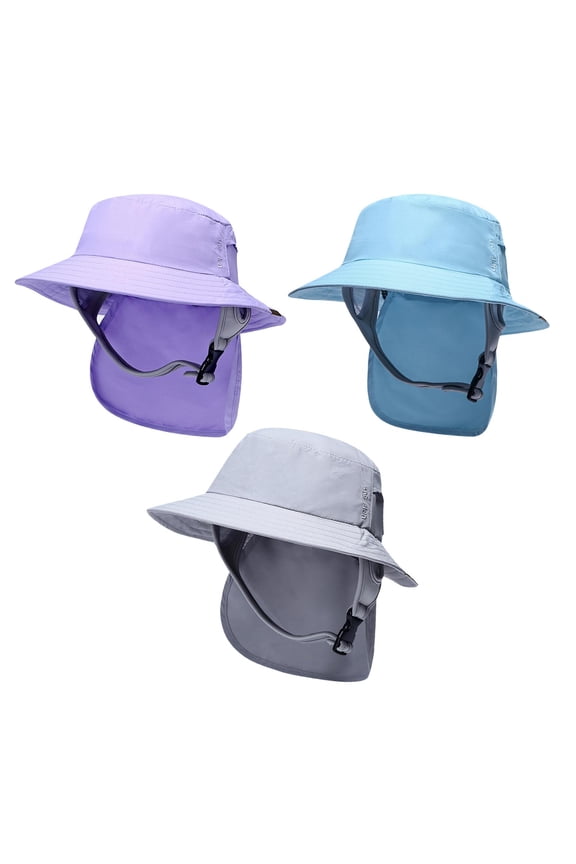 Surf Bucket Hat,Surf Bucket Hat with Chin Straps Watersports Men,Sun Lightweight Fishing Hats Women,Surfing Boating Water Sports Unisex Visor Tourism,Windsurf Sun Protection Wetsuit Camping