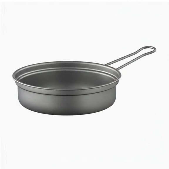 Segolike Titanium Backpacking Pan Camping Cookware Pot Lightweight Fast Heating Foldable Handle for Trail Cooking