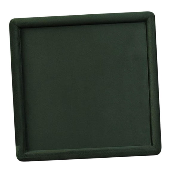 Segolike Velvet Jewelry Display Tray Jewelry Organizer Square Rings Dish Plate Storage Holder for Bangle Bracelets Vanity Tray Bedroom Dark Green