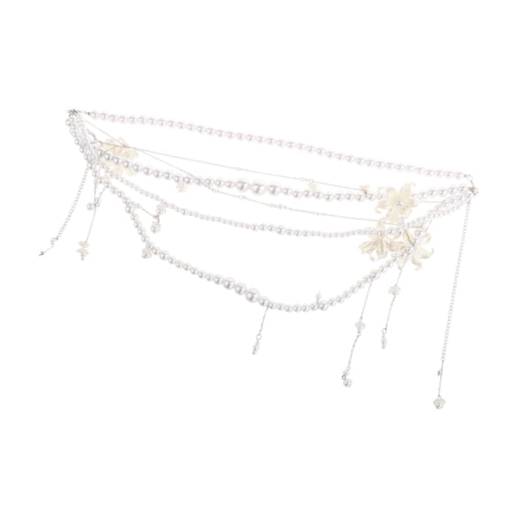 Segolike Waist Chain Belts, Waist Jewelry, Multi -layer, Adjustable, Summer, Boho, for Party Dresses, Trendy for Women, Abdominal Chain for Women Flower