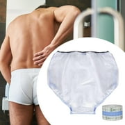 Segolike Waterproof Underwear Shower Underwear Bathing for Post Surgery Versatile Easy to Use Practical Soft Sealing Briefs 3XL