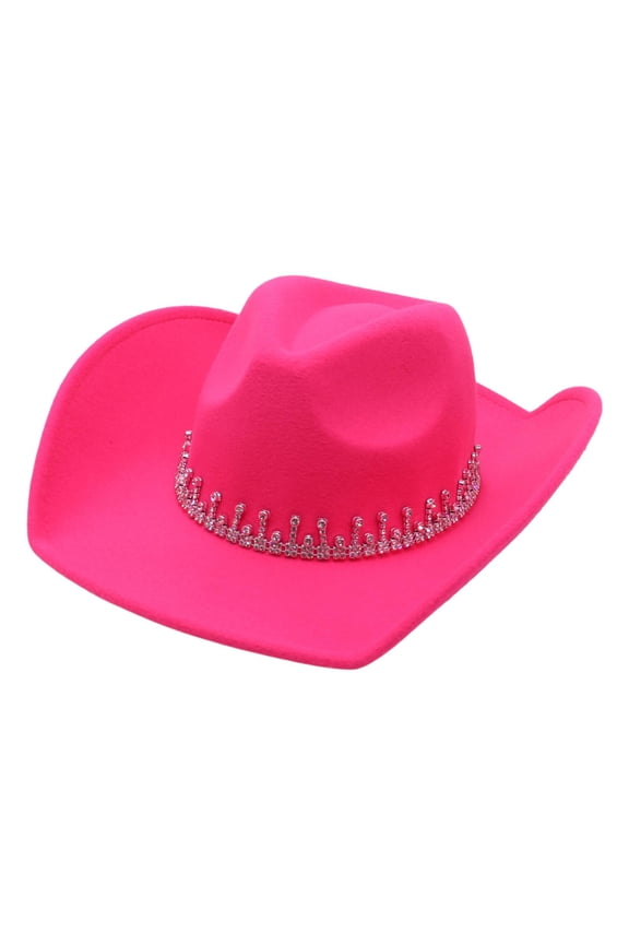 Western Cowboy Hat Wide Brim Hat, Bridal Engagement Party Summer Cowgirl Hat, Sun Hat for Camping Travel Events Fishing Teens Rose Red