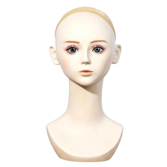 Segolike Wig Stand Display Bust Mannequin Head Long Neck Highlights Necklaces Earrings for Jewelry Stores and Salons
