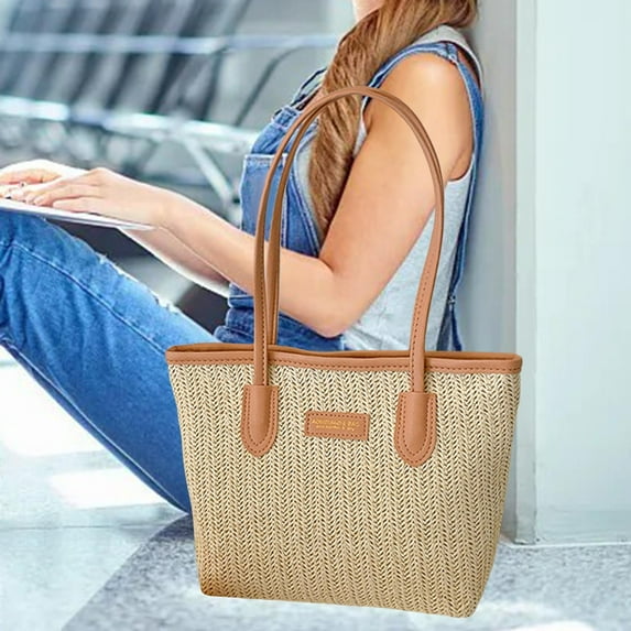 Segolike Women Shoulder Bag Lightweight Portable Fashionable Handbag for Travel Commuting Pink Bag Strap