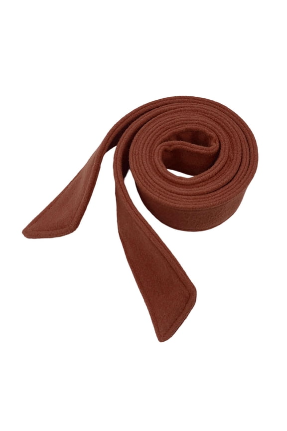 Women Waist Belt Double Sided Woolen Overcoat Belt Wide Decorative Belt Wrap Corset Belt for Trench Coats Made of Soft Lightweight Polyester Suitable Caramel