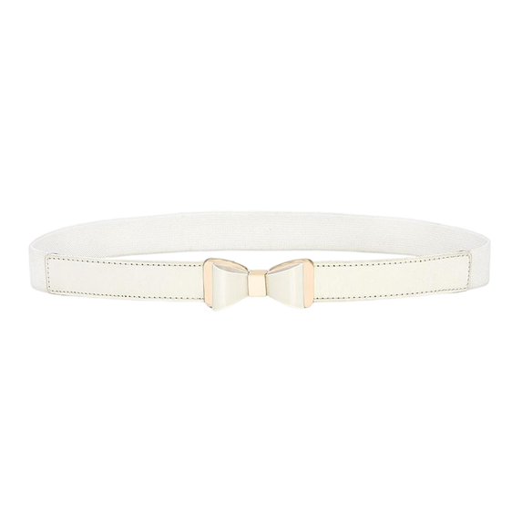 Segolike Women Waist Belt Stretch Waistband Cinch Belt for Coat Dress Decoration , White
