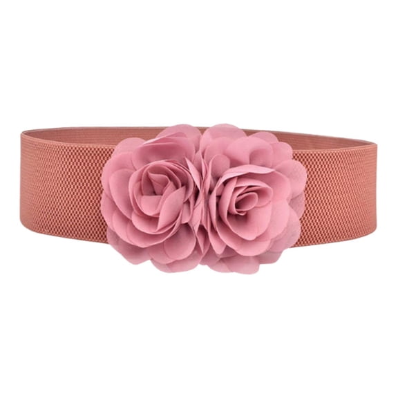 Segolike Womens Wide Belt Casual Corset Belt Elastic Waist Belt for Coat Dress Decoration Pink