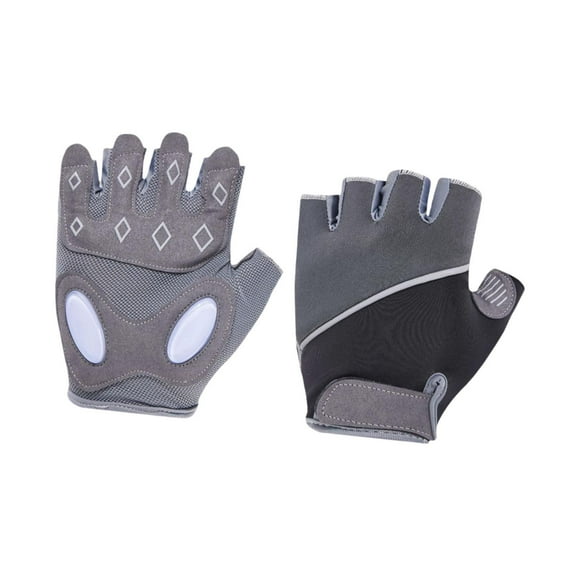 Segolike Workout Gloves Exercise Gloves Non Slip Full Palm Protection Half Finger Sport Gloves Fitness Gloves for Climbing Pull Ups , Gray M