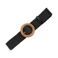 thumbnail image 1 of Segolike Woven Belt, Elastic Stretch Waist Belt, Clothing Decoration Lady Waist Belt, Adjustable Ladies Wooden Buckle Braided Dress Belt for, 1 of 8
