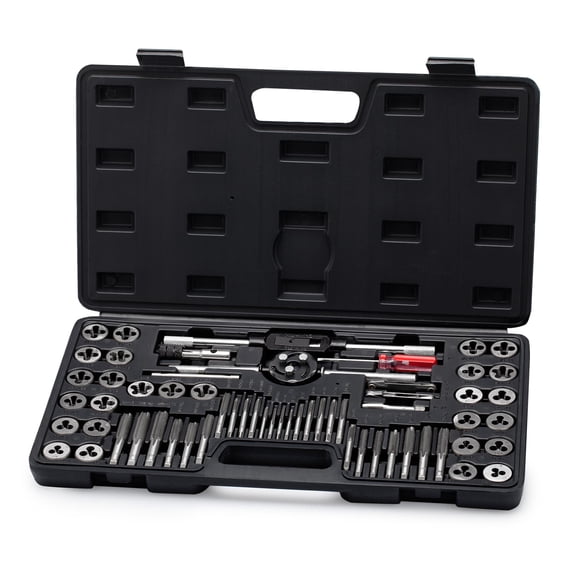 Segomo Tools 60 Piece Metric & SAE Threading Tap & Die Tool Set - TD60MMSAE C94