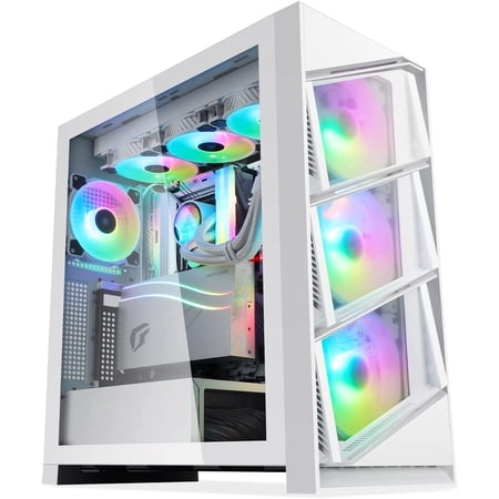 Segotep T3 White Mid-Tower ATX Gaming PC Case, Support Top & Side 360mm Radiators, GPU Snap-On Opening & Closing Front Panel, Type-C Ready, Tool-Free Disassemble (Pre-Install One ARGB & PWM Fan) price history and forecast - Segotep T3