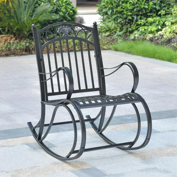 Segovia Iron Porch Rocker