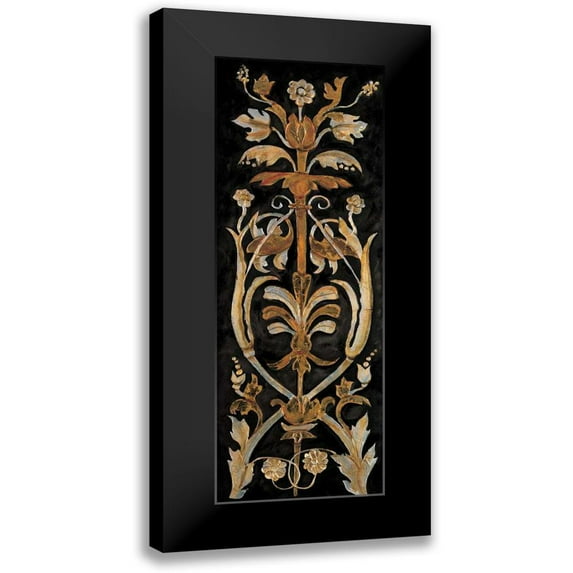 Segovia, Pablo 11x24 Black Modern Framed Museum Art Print Titled - Classic Scroll I