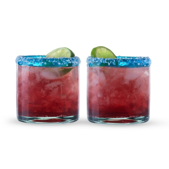 Segunda Vida Primavera Mexican Glasses for Birthday, Wedding, 12oz Set of 2