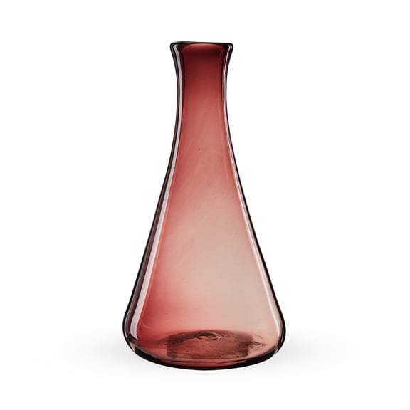 Segunda Vida Rosado Recycled Wine Decanter, Glass Wine Carafe, 50oz, Pink
