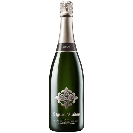 Segura Viudas Cava Brut Sparkling White Wine 750ml, 12.5% ABV, Shelf Stable Glass Bottle from Spain