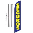 thumbnail image 1 of Seguros Insurance 15ft Feather Banner Swooper Flag Kit with pole & spike, 1 of 4
