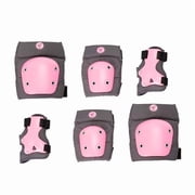 Segway 6 Piece Kids Protective Gear Set,Adjustable Knee Pads, Elbow Pads,Hand Guards for Scooter and Balance Bike Riding Safety, Pink