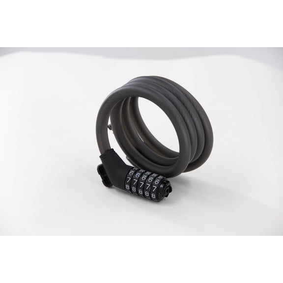 Open Box Segway Ninebot 5-Digit Combination Cable Lock for Bikes and Scooters , Black, Large