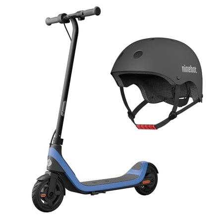 Segway Ninebot C2 Lite Electric Kick Scooter with Bonus Helmet, 9.9 mph Max Speed, 70 Minutes Range, Kids