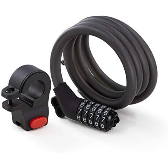 Segway Ninebot Password Cable Lock for Bikes and Scooters, Black