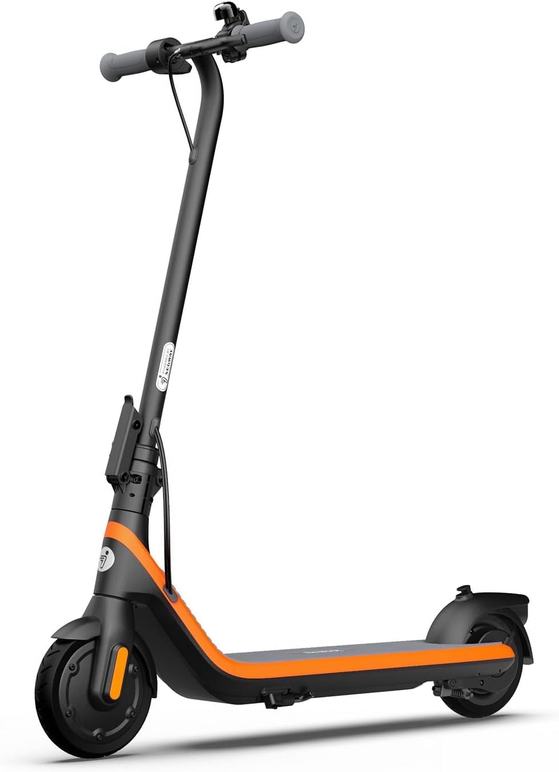 Segway C2 Kids Electric Scooter, 9.9 mph Max Speed, 6.8 Miles Max Range, Ages 6+, Orange